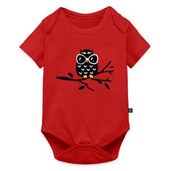 Chouette - Body à manches courtes Premium Bébé - rouge - Devant
