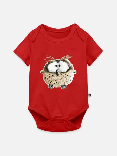 Funny Owl I Kauz I Bird I Comic Gift - Baby Premium short-sleeve bodysuit - red