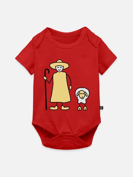 schaefer schafe tier beruf - Baby Premium Kurzarmbody - Rot