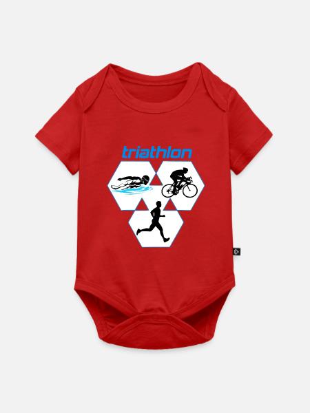 Triathlon - Baby Premium Kurzarmbody - Rot