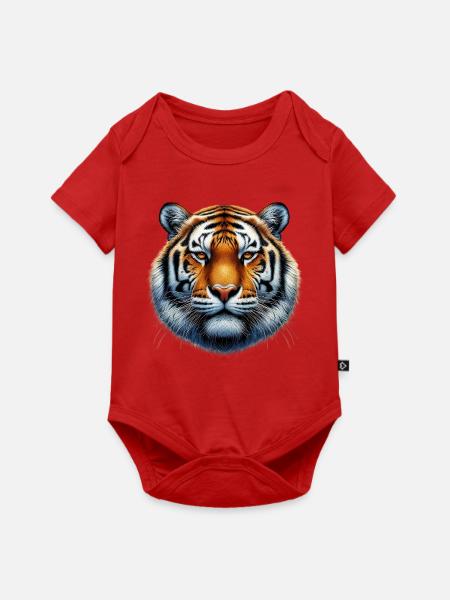 Tiger - Baby Premium Kurzarmbody - Rot