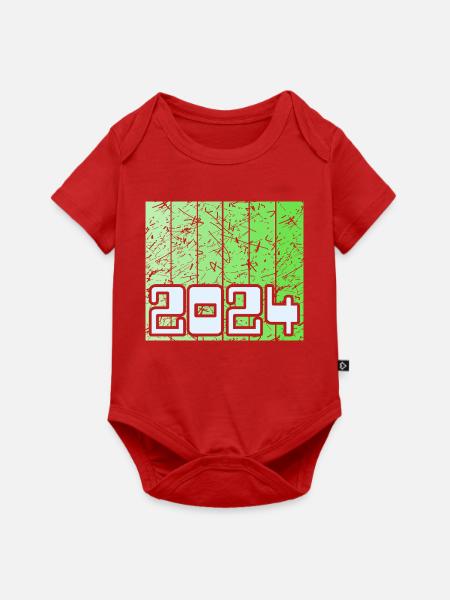 2024 - Baby Premium Kurzarmbody - Rot