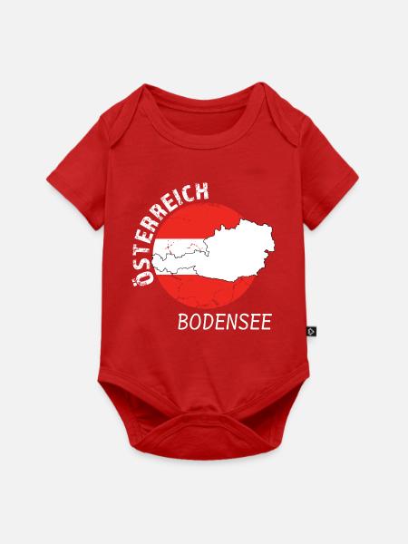 Bodensee - Baby Premium Kurzarmbody - Rot