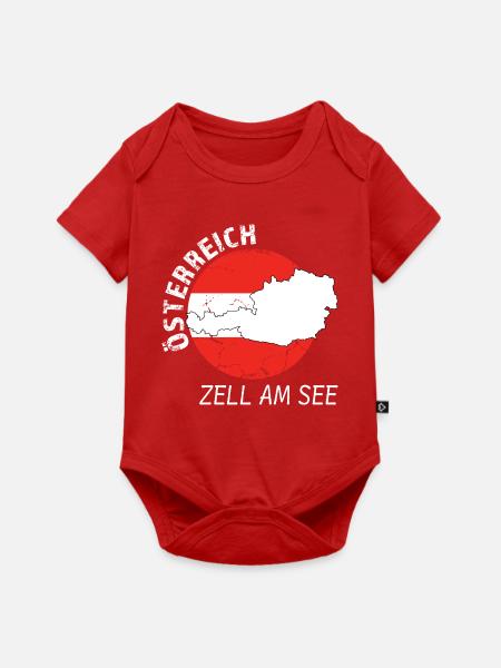 Zell am See - Baby Premium Kurzarmbody - Rot