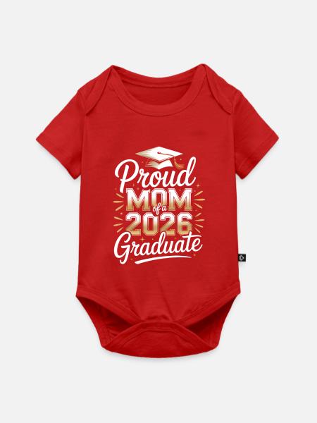 Stolze Mutter des Absolventen 2026 - Baby Premium Kurzarmbody - Rot