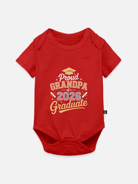 Stolzer Opa 2026 Grad - Baby Premium Kurzarmbody - Rot