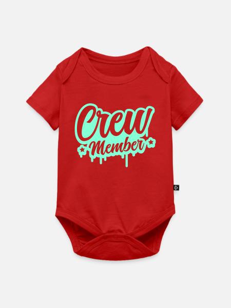 Crew Member Spritz Script - Baby Premium Kurzarmbody - Rot