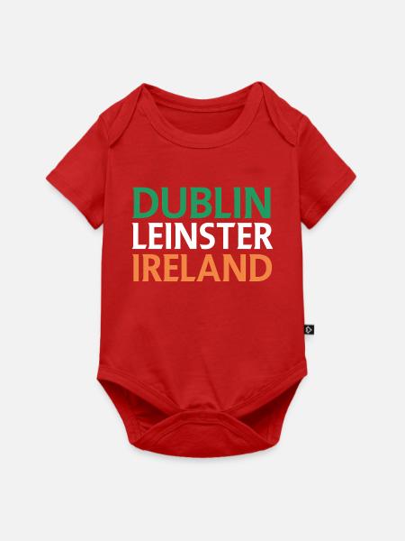 Dublin – Irland Textdesign - Baby Premium Kurzarmbody - Rot