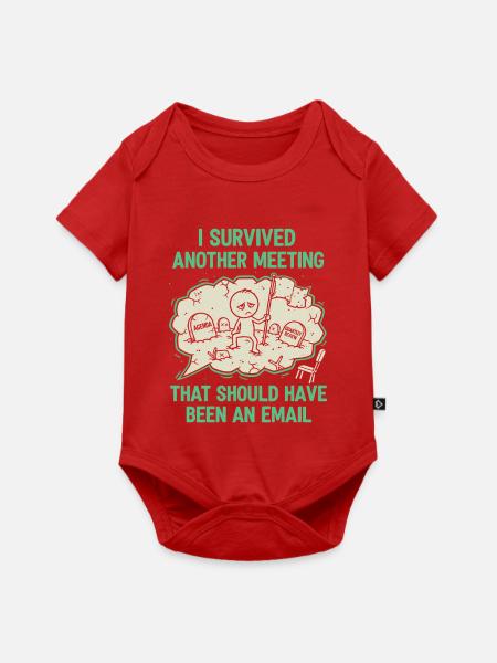 Office - Spruch - Baby Premium Kurzarmbody - Rot