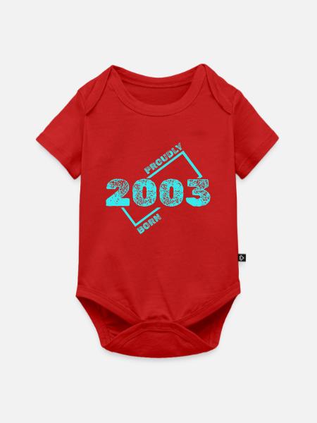 2003 - Baby Premium Kurzarmbody - Rot
