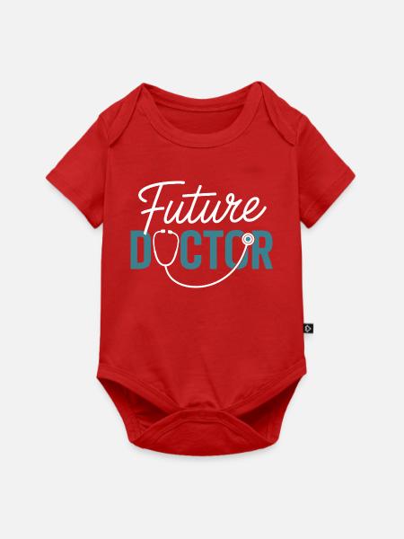 Zukunftsarzt Stethoskop-Design - Baby Premium Kurzarmbody - Rot