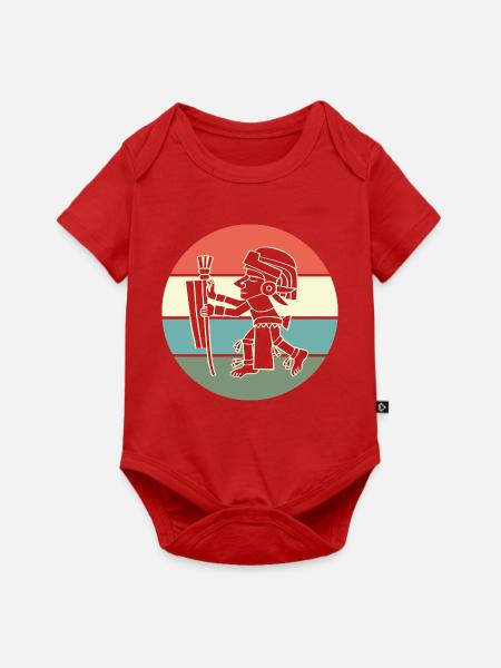 aztec Maya kalender Inka - Baby Premium Kurzarmbody - Rot