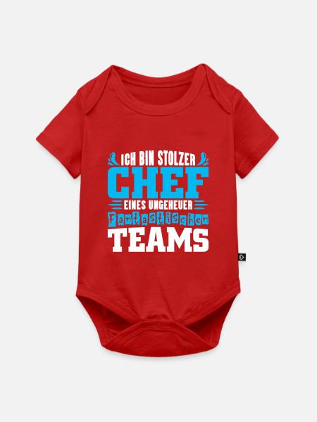 Stolzer Chef Chef Mann Abteilungsleiter Teamchef - Baby Premium Kurzarmbody - Rot