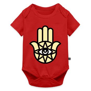 Hamsa Main de Fatima - Body à manches courtes Premium Bébé - rouge - Devant