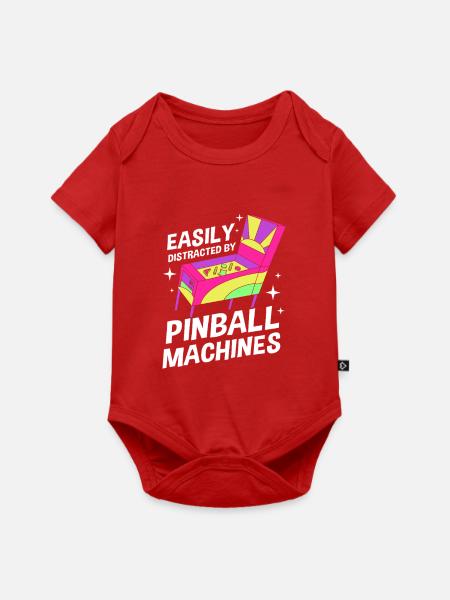 Flipper Pinball - Baby Premium Kurzarmbody - Rot