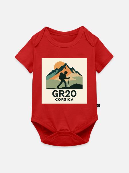 GR 20 KORSIKA - Baby Premium Kurzarmbody - Rot