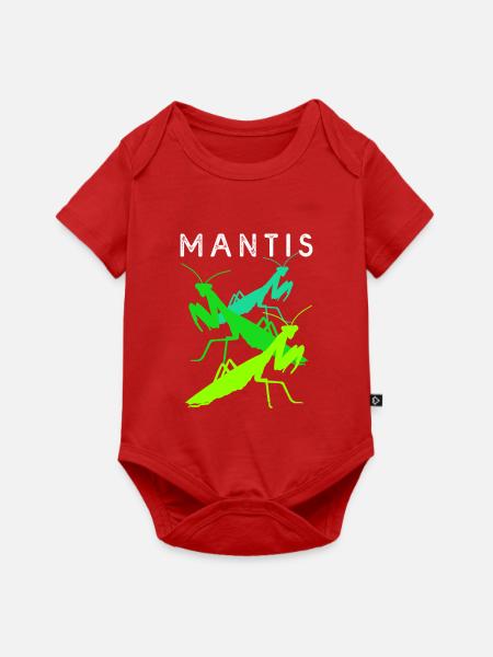 Gottesanbeter Gottesanbeterin Mantis - Baby Premium Kurzarmbody - Rot