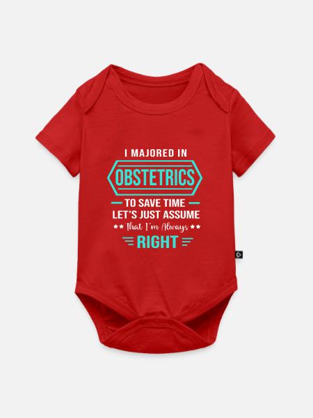 Schwangerschaft Krankenhaus Krankenschwester - Baby Premium Kurzarmbody - Rot