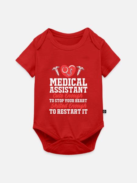 Medizin Mediziner MFA - Baby Premium Kurzarmbody - Rot