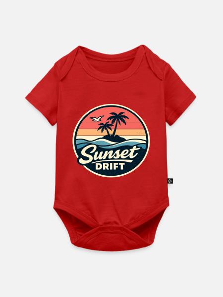 Sunset Drift - Baby Premium Kurzarmbody - Rot