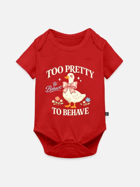 Freche Ente - Baby Premium Kurzarmbody - Rot