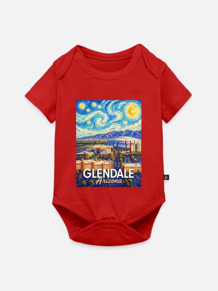 Glendale Arizona Sternennacht - Baby Premium Kurzarmbody - Rot