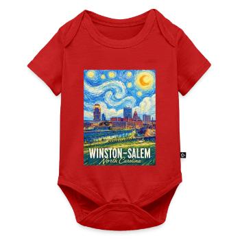Winston-Salem, North Carolina - Baby Premium short-sleeve bodysuit - red - Front