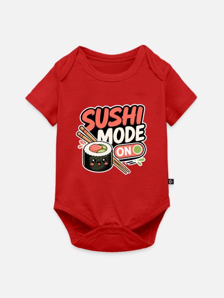 Sushi Mode On - Baby Premium Kurzarmbody - Rot