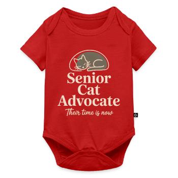 Senior Cat Advocate Tee - Baby Premium short-sleeve bodysuit - red - Front