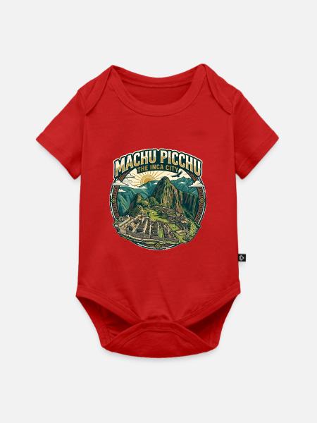 Machu Picchu Inca City - Baby Premium Kurzarmbody - Rot
