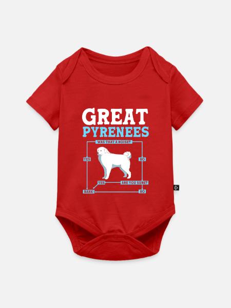 Pyrenäenhund - Baby Premium Kurzarmbody - Rot