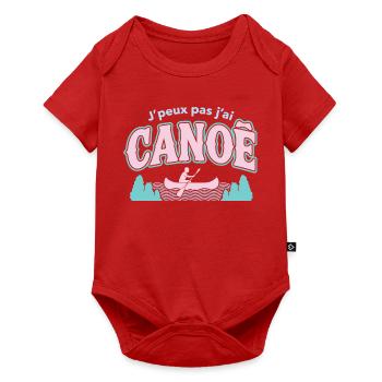 J'peux pas j'ai CANOE - Body à manches courtes Premium Bébé - rouge - Devant