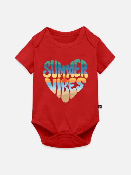 Sommerliche Vibes - Baby Premium Kurzarmbody - Rot