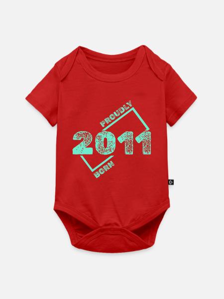 2011 - Baby Premium Kurzarmbody - Rot