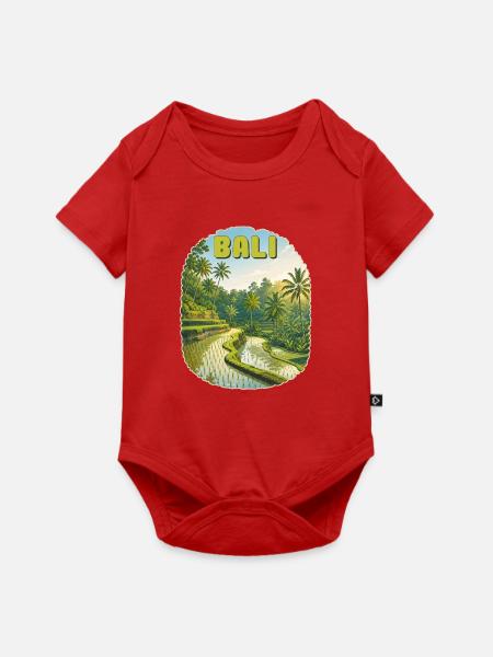 Bali - Baby Premium Kurzarmbody - Rot