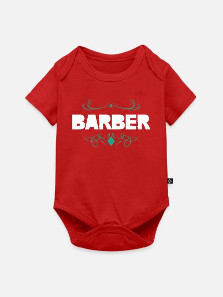 Barber Ornament Design - Baby Premium Kurzarmbody - Rot