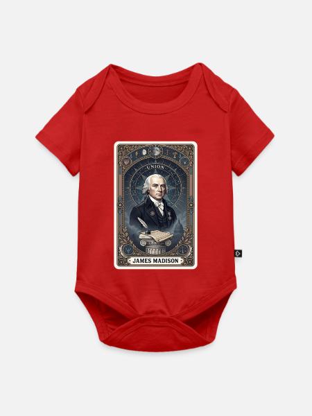 James Madison Tarotkarte - Baby Premium Kurzarmbody - Rot