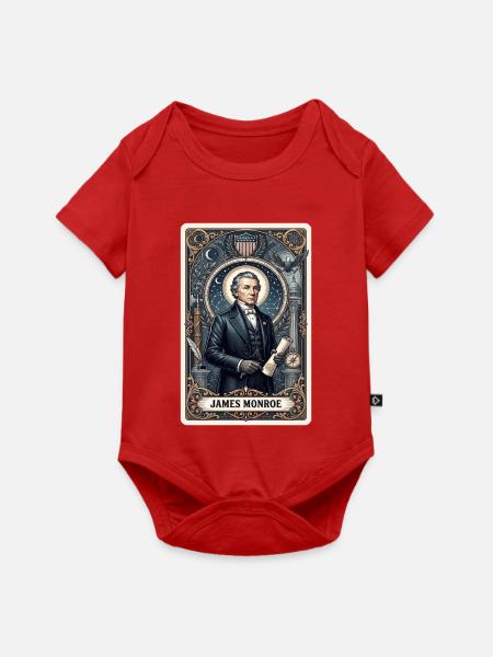 James Monroe Tarotkarte - Baby Premium Kurzarmbody - Rot
