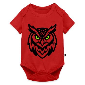 Owl Mascot E Sport Logo - Baby Premium short-sleeve bodysuit - red - Front
