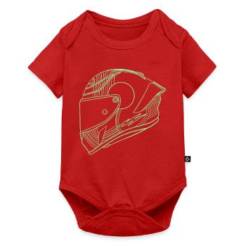 Helm - Baby Premium Kurzarmbody - Rot - Vorne