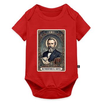 Rutherford B. Hayes Tarotkarte - Baby Premium Kurzarmbody - Rot - Vorne