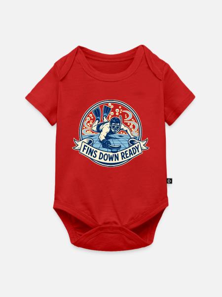 FINS DOWN READY - Baby Premium Kurzarmbody - Rot