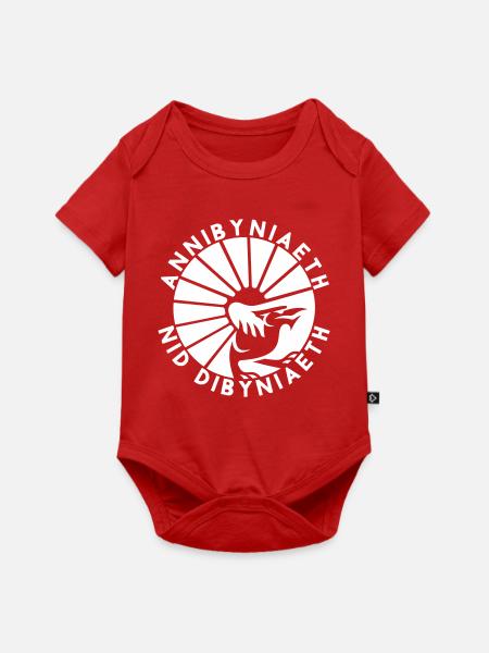 Annibyniaeth Nid Dibyniaeth - Baby Premium Kurzarmbody - Rot