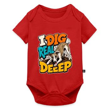 Whippet - Baby Premium short-sleeve bodysuit - red - Front