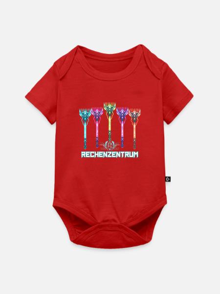 Rechenzentrum Cyber Neon - Baby Premium Kurzarmbody - Rot