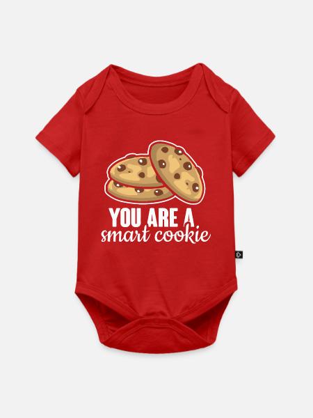 Cookie Plätzchen Keks - Baby Premium Kurzarmbody - Rot