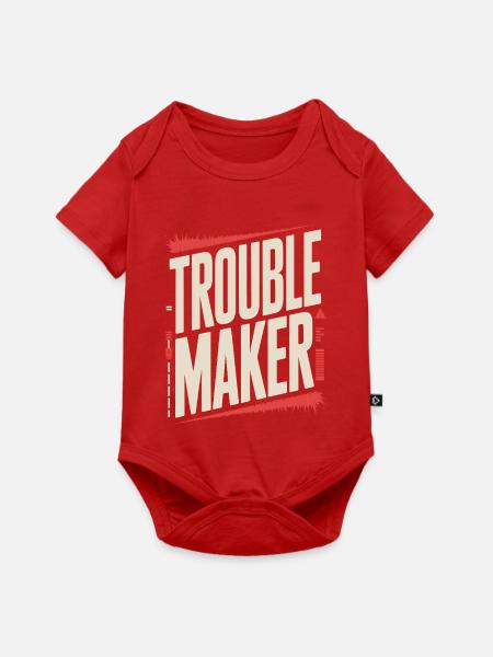 Troublemaker Frechdachs Rabauke Geschwister Kinder - Baby Premium Kurzarmbody - Rot