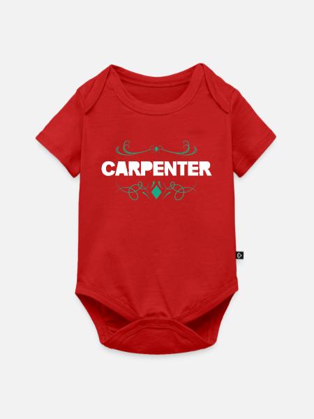 Carpenter Ornament-Schrift - Baby Premium Kurzarmbody - Rot