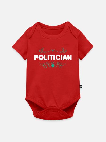 Politiker Schriftzug Ornament - Baby Premium Kurzarmbody - Rot