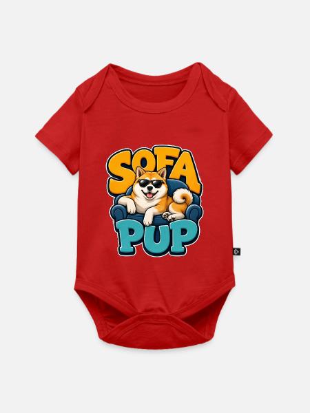 Akita - Baby Premium Kurzarmbody - Rot